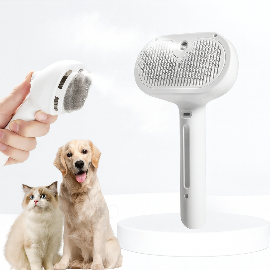 Pente massageador a vapor