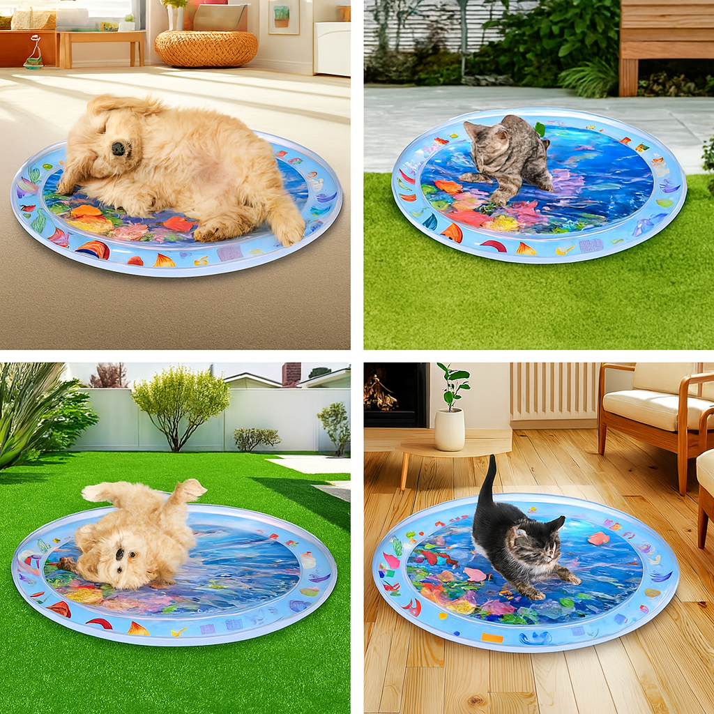 Tapete de Água Sensorial para Gatos e Cães