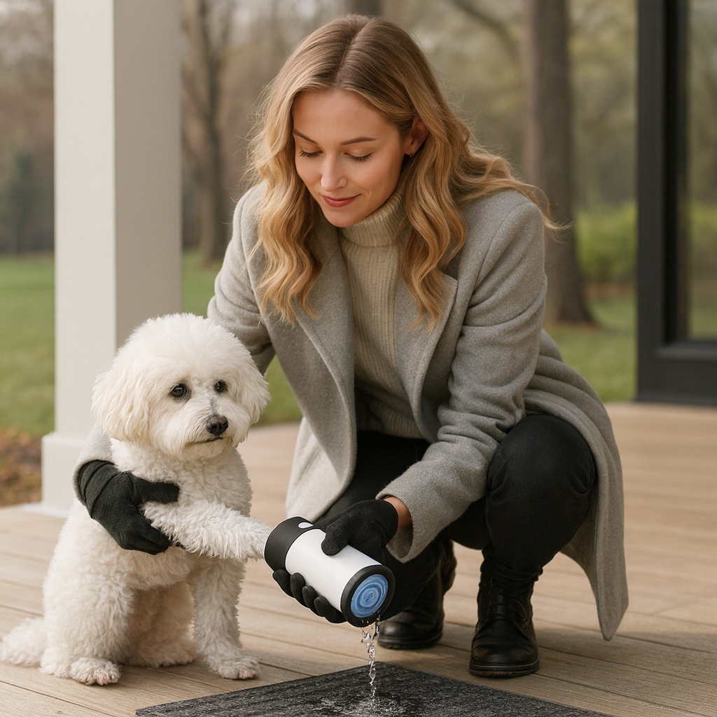 Dispositivo de Limpeza Automática para Patas