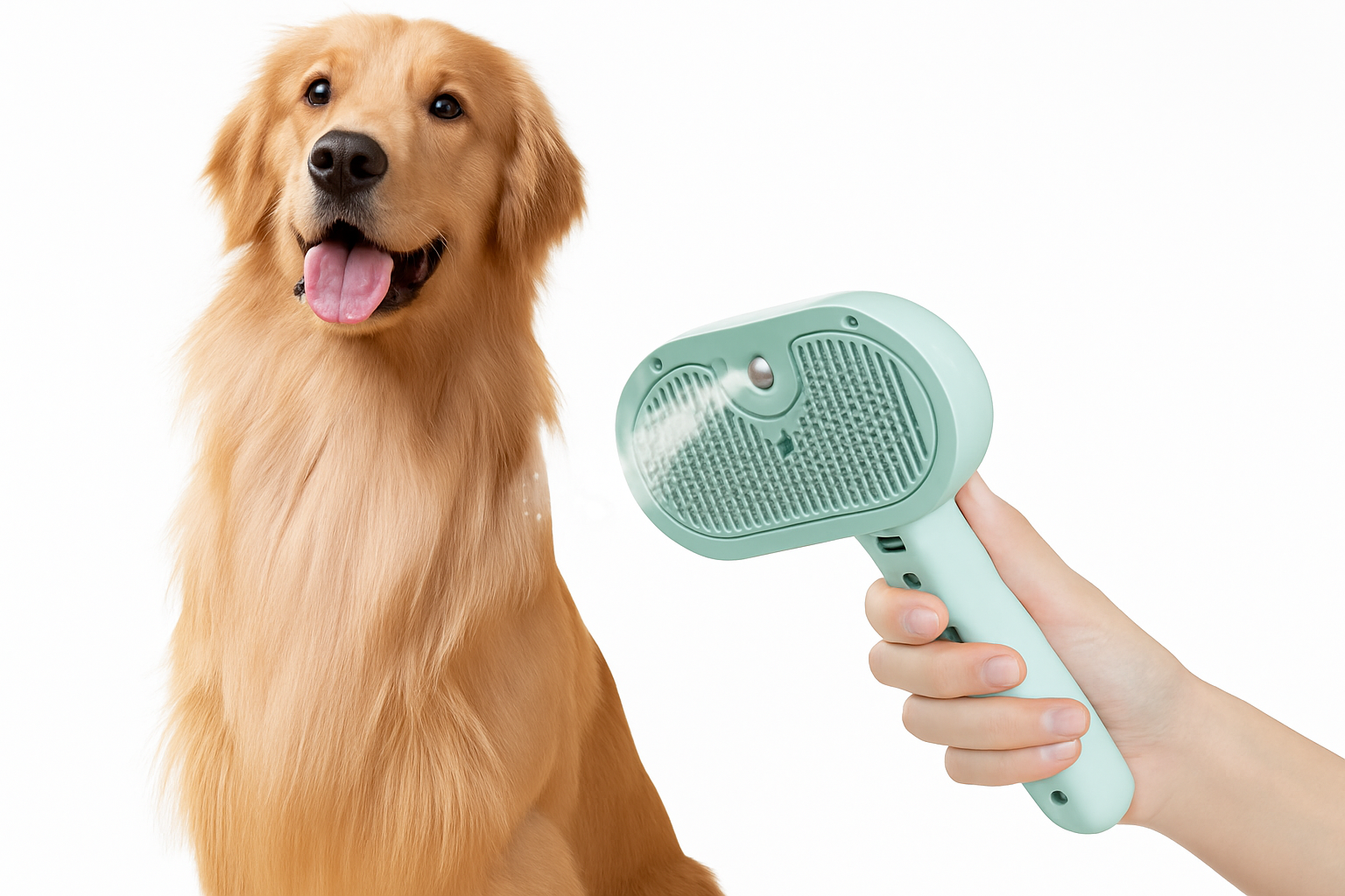 Pente massageador a vapor